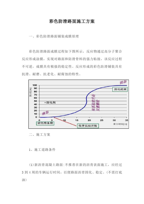 彩色防滑路面施工方案【最新版】