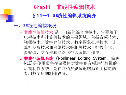 非线性编辑技术