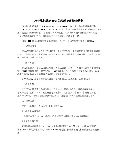 鸡传染性法氏囊病的现场检疫检验构架