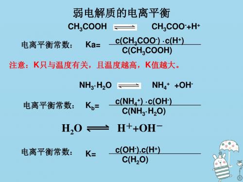 高中化学专题3溶液中的离子反应第一单元弱电解质的电离平衡2课件苏教版选修4