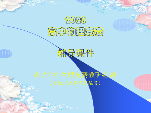 2020山大附中高中物理竞赛辅导课件02牛顿运动定律(共14张PPT)