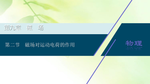 2021版高考物理(基础版)一轮复习课件：第九章 2 第二节 磁场对运动电荷的作用