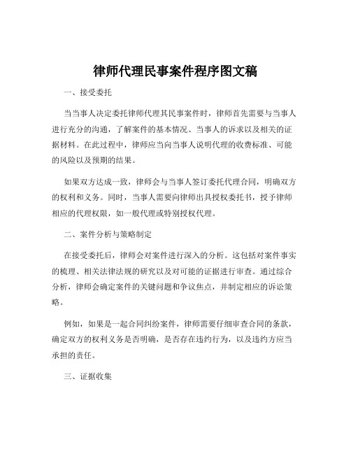 律师代理民事案件程序图文稿