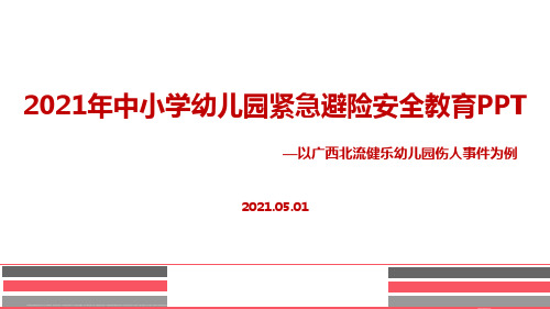 教育部2021年中小学幼儿园紧急避险校园安全教育ppt