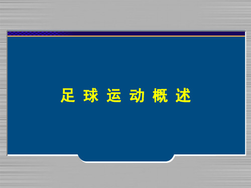 足球运动概述.