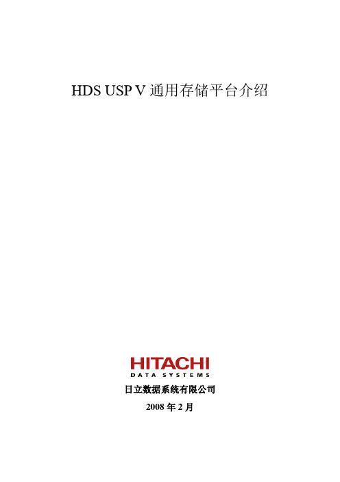 HDS USP V 简介