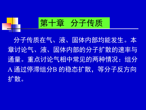 化工传递过程基础(第三版)第十章