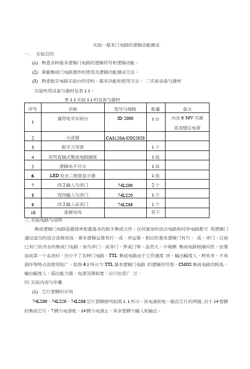 湖南工学院《数电实验课程》教案.doc