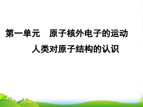 苏教版高中化学必修一课件：1.3 人类对原子结构的认识 (共35张PPT)