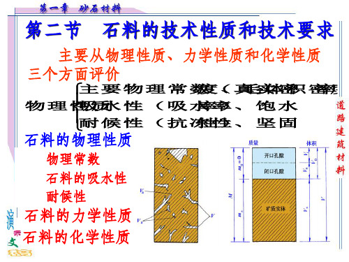石料的技术性质及要求