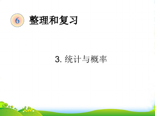 人教版六年级数学下册《统计与概率》整理与复习课件