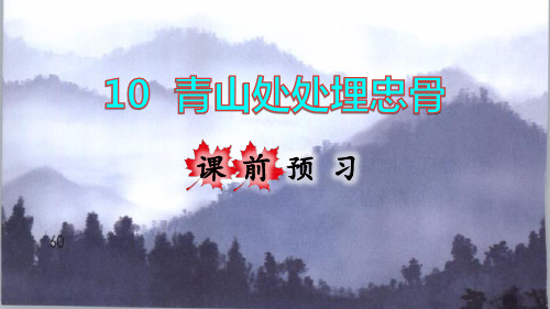 部编版五年级语文下册第10课《青山处处埋忠骨》优质课件(共182张PPT)