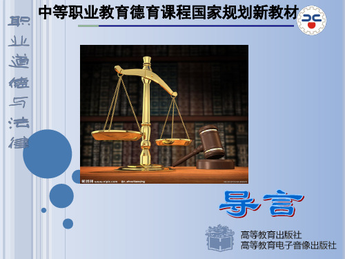 职业道德与法律导言