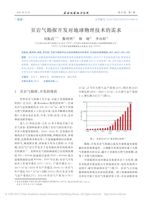 《页岩气勘探开发对地球物理技术的需求》