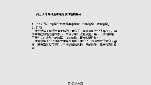 有机化学合成高分子化合物PPT课件