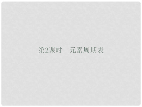 高中化学 第1章 原子结构与元素周期律 1.2.2 元素周期表课件 鲁科版必修2