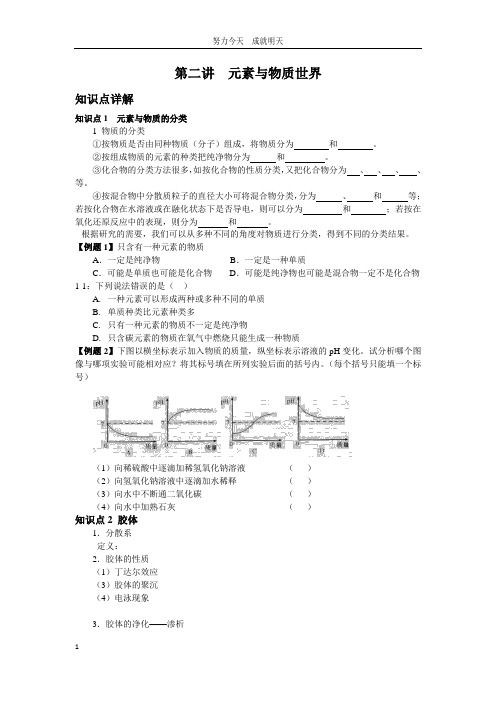 第二讲--元素与物质世界.doc