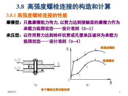 钢结构A-3.钢结构的连接(高强螺栓)PPT课件