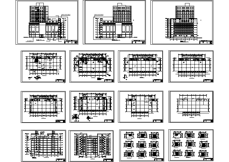 某小型百货大楼建筑施工CAD详图