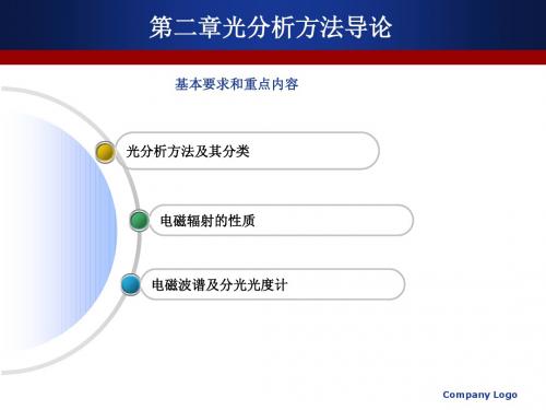 仪器分析 课件  第二章：光分析方法导论