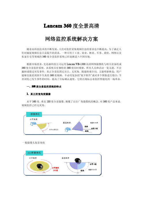 360度全景监控系统解决方案