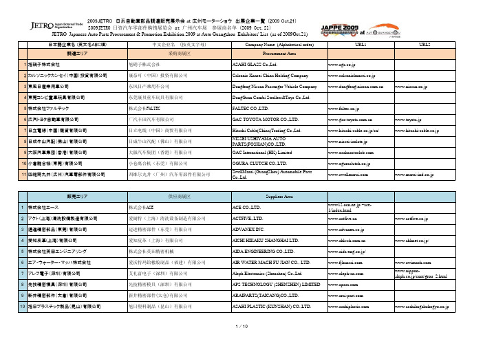 部品调达贩売展示会 at 広州