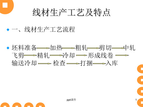 线材生产工艺及特点  ppt课件