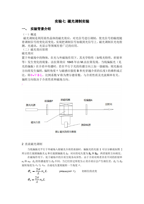 磁光调制实验