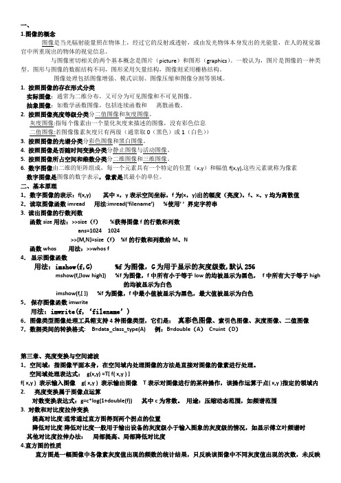 数字图像处理总结