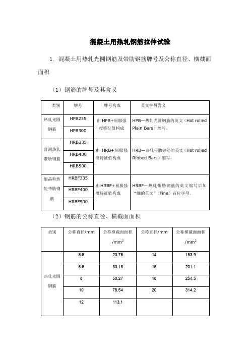 钢筋拉伸试验