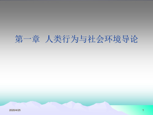 人类行为与社会环境导论-29页文档资料