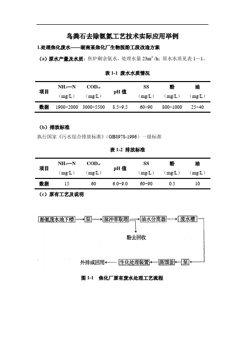 MAP鸟粪石工艺应用实例