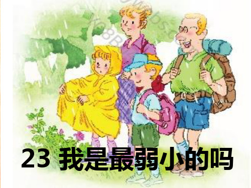 【小学语文】2018最新苏教版二年级下册:23我是最弱小的吗ppt课件(精品上课课件)