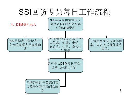 SSI回访工作流程ppt课件