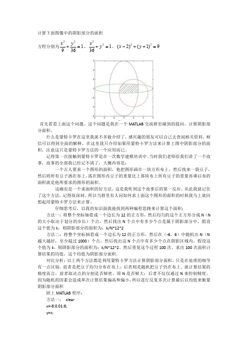 蒙特卡罗MATLAB实现实例