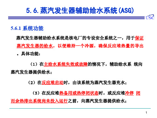 核反应堆-核电-核技术-核工程-5.4 辅助给水系统
