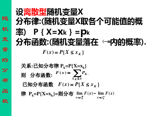 概率论第六讲--随机变量的分布函数