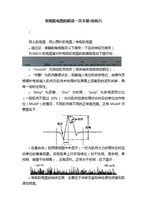 常规肌电图的解读一页手册·协和八