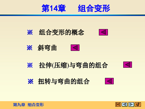 力学课件第十四章 组合变形(H)