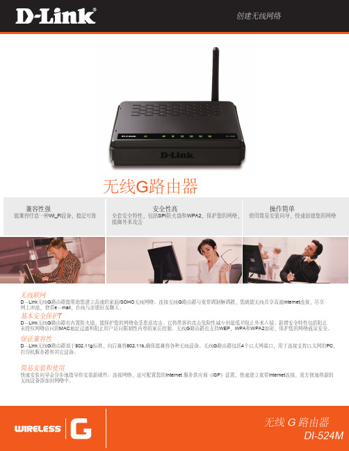 D-Link 无线 G 路由器 DI-524M 说明书