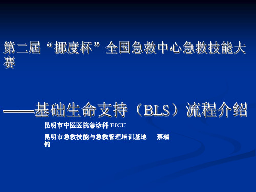 第二届挪度杯全国急救中心急救技能大赛.ppt