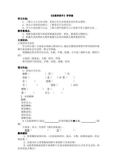 《安恩和奶牛》素材