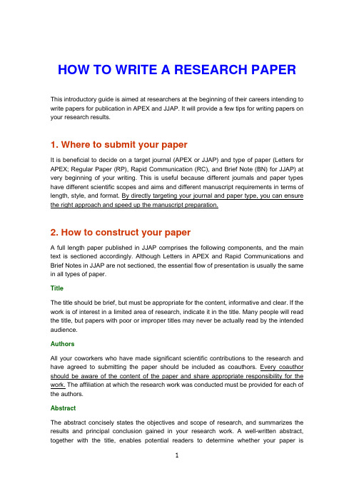 how_to_write_res_paper