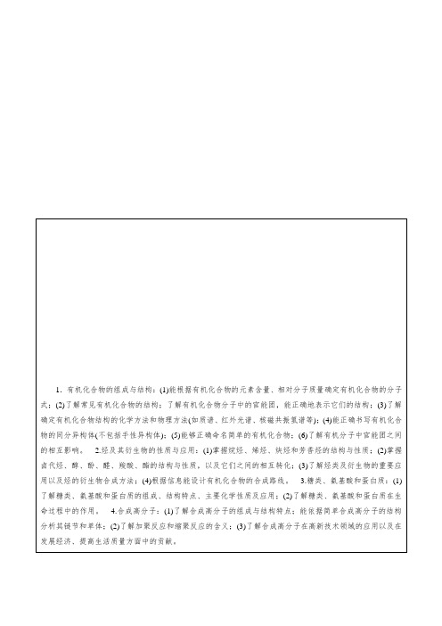 2020版高考化学突破二轮复习  第1部分 专题12 有机化学基础(选修⑤)(原卷)