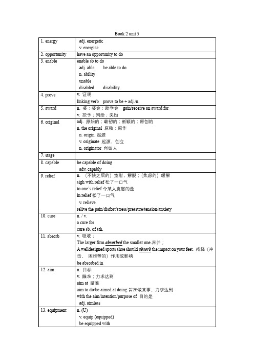 Unit5Music单词复习讲义-2023-2024学年高中英语人教版