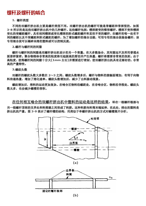 螺杆及啮合