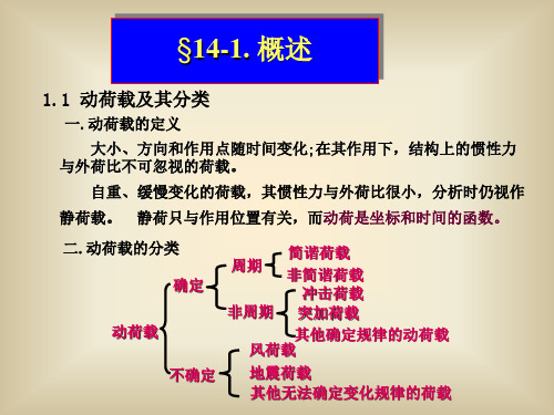 结构力学课件 第十四章 结构动力学(1)