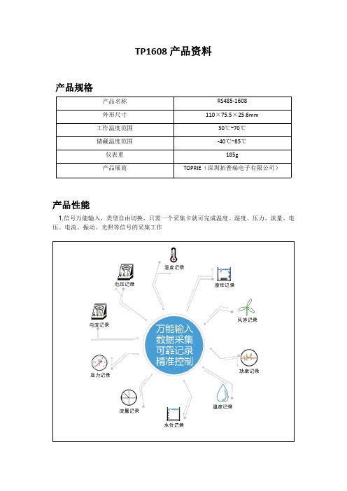 10. tp1608数据采集卡产品资料