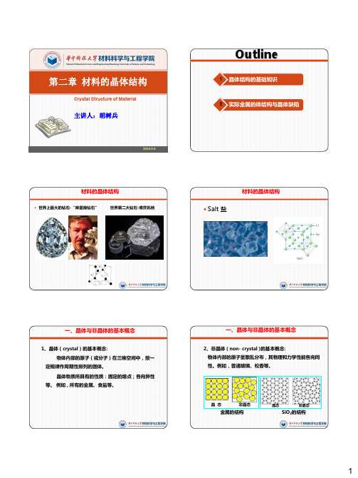 工程材料学 第2章 材料的晶体结构