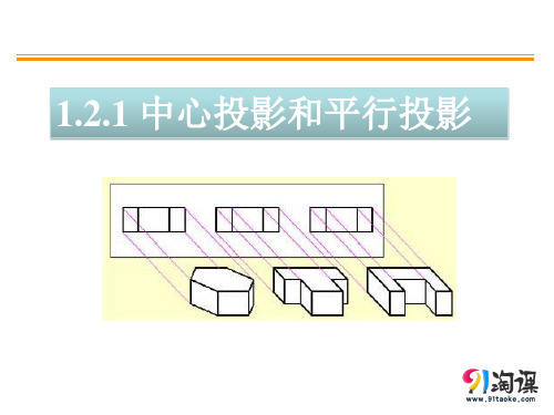 课件3：1.2.1 中心投影与平行投影